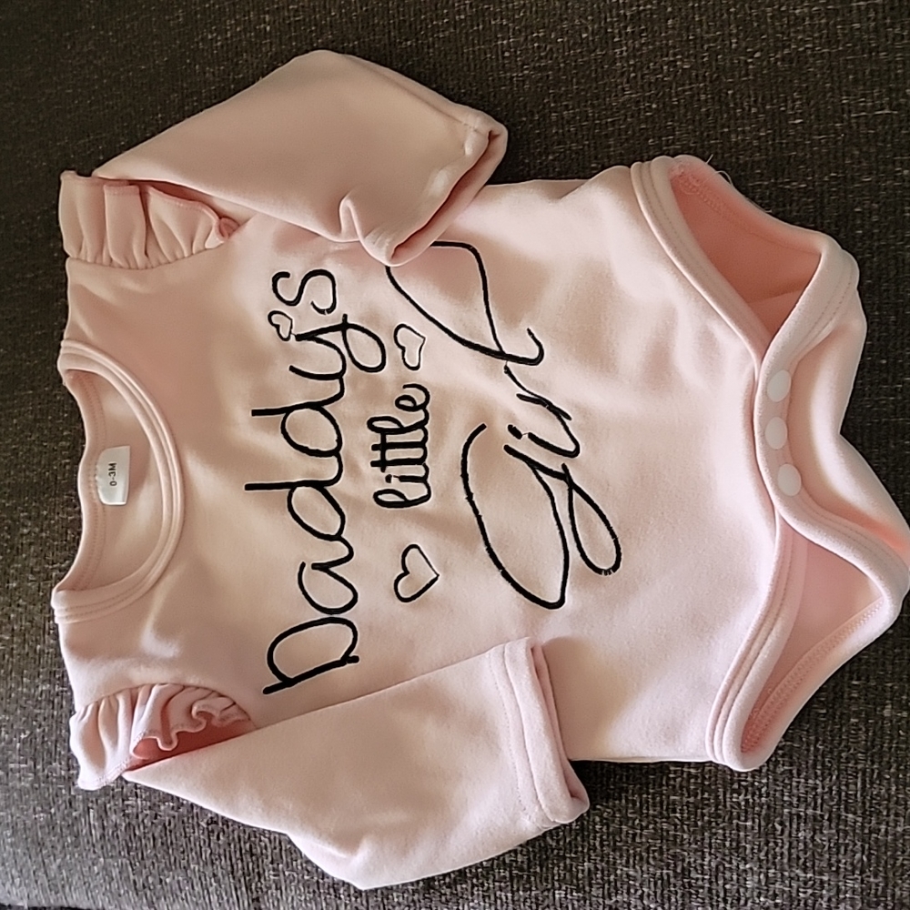 Pink onesie..0-3 months.